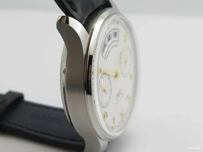 MIROTIME 0118 Portuguese Real PR Real Annual Calendar IW5035 YLF 1:1 Best Edition White Dial On Leather Strap A Refined 7243